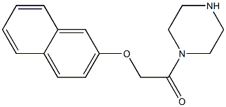 1-[(2-naphthyloxy)acetyl]piperazine Struktur