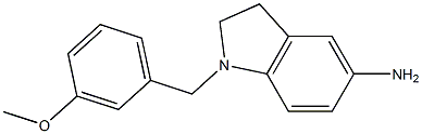 1-[(3-methoxyphenyl)methyl]-2,3-dihydro-1H-indol-5-amine Struktur