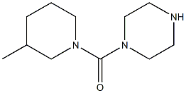 1-[(3-methylpiperidin-1-yl)carbonyl]piperazine Struktur