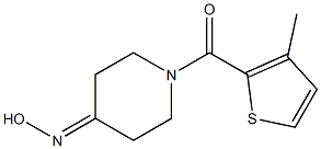 1-[(3-methylthien-2-yl)carbonyl]piperidin-4-one oxime Struktur