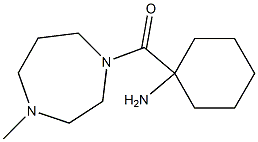 1-[(4-methyl-1,4-diazepan-1-yl)carbonyl]cyclohexan-1-amine Struktur