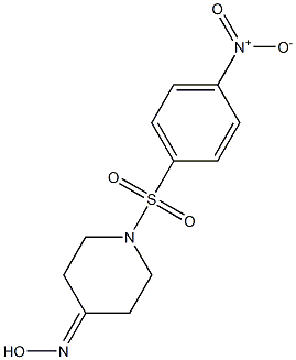 1-[(4-nitrophenyl)sulfonyl]piperidin-4-one oxime Struktur