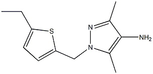 1-[(5-ethylthiophen-2-yl)methyl]-3,5-dimethyl-1H-pyrazol-4-amine Struktur