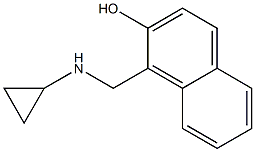 1-[(cyclopropylamino)methyl]-2-naphthol Struktur