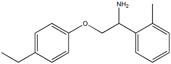 1-[1-amino-2-(4-ethylphenoxy)ethyl]-2-methylbenzene Struktur