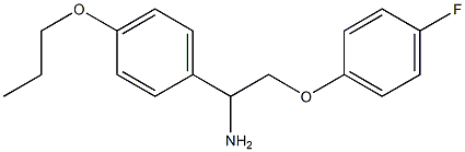 1-[1-amino-2-(4-fluorophenoxy)ethyl]-4-propoxybenzene Struktur