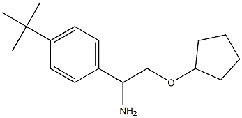 1-[1-amino-2-(cyclopentyloxy)ethyl]-4-tert-butylbenzene Struktur