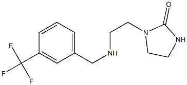 1-[2-({[3-(trifluoromethyl)phenyl]methyl}amino)ethyl]imidazolidin-2-one Struktur