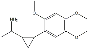 1-[2-(2,4,5-trimethoxyphenyl)cyclopropyl]ethan-1-amine Struktur