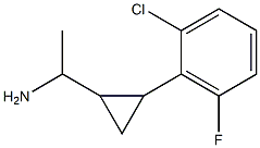 1-[2-(2-chloro-6-fluorophenyl)cyclopropyl]ethan-1-amine Struktur