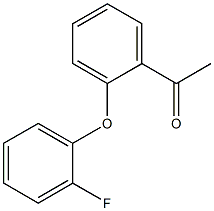 1-[2-(2-fluorophenoxy)phenyl]ethan-1-one Struktur