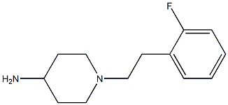 1-[2-(2-fluorophenyl)ethyl]piperidin-4-amine Struktur