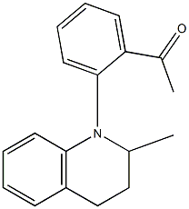 1-[2-(2-methyl-1,2,3,4-tetrahydroquinolin-1-yl)phenyl]ethan-1-one Struktur