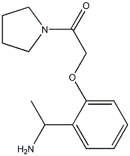 1-[2-(2-oxo-2-pyrrolidin-1-ylethoxy)phenyl]ethanamine Struktur