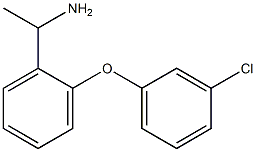 1-[2-(3-chlorophenoxy)phenyl]ethan-1-amine Struktur