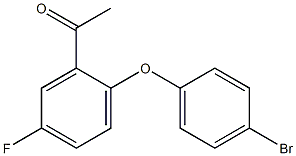 1-[2-(4-bromophenoxy)-5-fluorophenyl]ethan-1-one Struktur