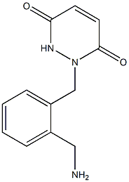 1-[2-(aminomethyl)benzyl]-1,2-dihydropyridazine-3,6-dione Struktur