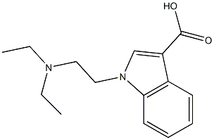 1-[2-(diethylamino)ethyl]-1H-indole-3-carboxylic acid Struktur