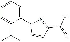 1-[2-(propan-2-yl)phenyl]-1H-pyrazole-3-carboxylic acid Struktur