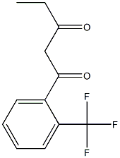 1-[2-(trifluoromethyl)phenyl]pentane-1,3-dione Struktur