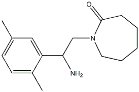 1-[2-amino-2-(2,5-dimethylphenyl)ethyl]azepan-2-one Struktur