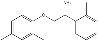 1-[2-amino-2-(2-methylphenyl)ethoxy]-2,4-dimethylbenzene Struktur