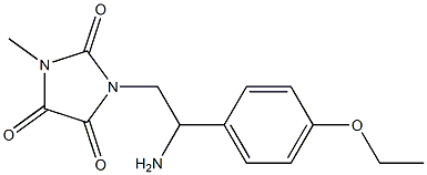 1-[2-amino-2-(4-ethoxyphenyl)ethyl]-3-methylimidazolidine-2,4,5-trione Struktur