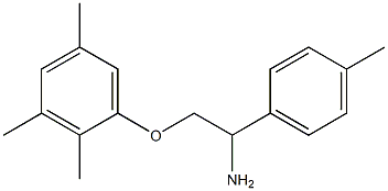 1-[2-amino-2-(4-methylphenyl)ethoxy]-2,3,5-trimethylbenzene Struktur