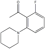 1-[2-fluoro-6-(piperidin-1-yl)phenyl]ethan-1-one Struktur