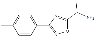 1-[3-(4-methylphenyl)-1,2,4-oxadiazol-5-yl]ethan-1-amine Struktur