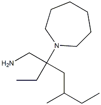 1-[3-(aminomethyl)-5-methylheptan-3-yl]azepane Struktur