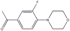 1-[3-fluoro-4-(morpholin-4-yl)phenyl]ethan-1-one Struktur