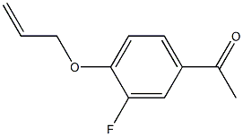 1-[3-fluoro-4-(prop-2-en-1-yloxy)phenyl]ethan-1-one Struktur