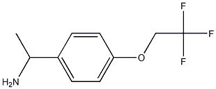 1-[4-(2,2,2-trifluoroethoxy)phenyl]ethanamine Struktur