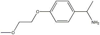 1-[4-(2-methoxyethoxy)phenyl]ethan-1-amine Struktur