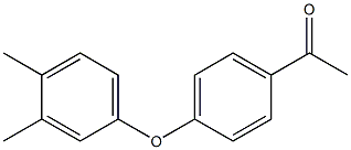 1-[4-(3,4-dimethylphenoxy)phenyl]ethan-1-one Struktur