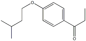 1-[4-(3-methylbutoxy)phenyl]propan-1-one Struktur