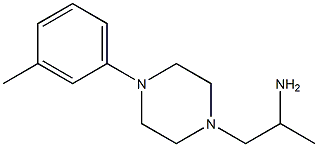 1-[4-(3-methylphenyl)piperazin-1-yl]propan-2-amine Struktur