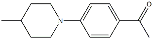 1-[4-(4-methylpiperidin-1-yl)phenyl]ethan-1-one Struktur