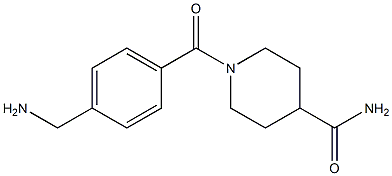 1-[4-(aminomethyl)benzoyl]piperidine-4-carboxamide Struktur