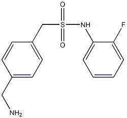 1-[4-(aminomethyl)phenyl]-N-(2-fluorophenyl)methanesulfonamide Struktur