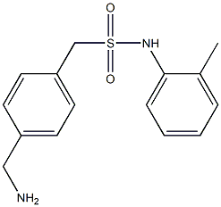 1-[4-(aminomethyl)phenyl]-N-(2-methylphenyl)methanesulfonamide Struktur