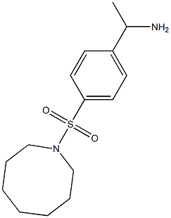 1-[4-(azocane-1-sulfonyl)phenyl]ethan-1-amine Struktur