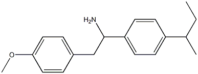 1-[4-(butan-2-yl)phenyl]-2-(4-methoxyphenyl)ethan-1-amine Struktur