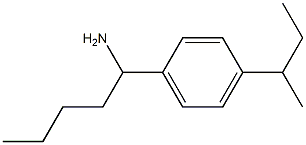 1-[4-(butan-2-yl)phenyl]pentan-1-amine Struktur