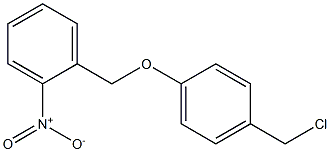 1-[4-(chloromethyl)phenoxymethyl]-2-nitrobenzene Struktur