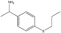 1-[4-(propylsulfanyl)phenyl]ethan-1-amine Struktur