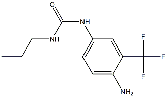 1-[4-amino-3-(trifluoromethyl)phenyl]-3-propylurea Struktur