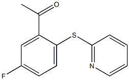 1-[5-fluoro-2-(pyridin-2-ylsulfanyl)phenyl]ethan-1-one Struktur