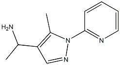 1-[5-methyl-1-(pyridin-2-yl)-1H-pyrazol-4-yl]ethan-1-amine Struktur